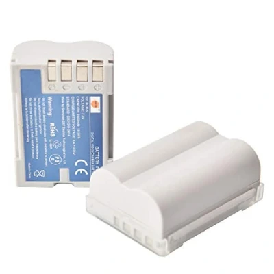 Immagine di DSTE Set di 2 batterie sostitutive BLM 5 compatibili con Olympus E1 E3 E5 E300 E330 E500 E510 E520 C 5060 7070 8080