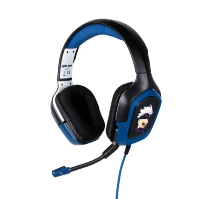 Immagine di Konix Jujutsu Kaisen Cuffie gamer cablate per PS4, PS5, Switch, Xbox One e Series XS Microfono a 45 Cavo da 1,5 m Design Gojo