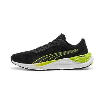 Immagine di Puma Electrify Nitro 3 Scarpe da corsa stabili, Uomo, Taglia: 39, Black lime pow Tessuto