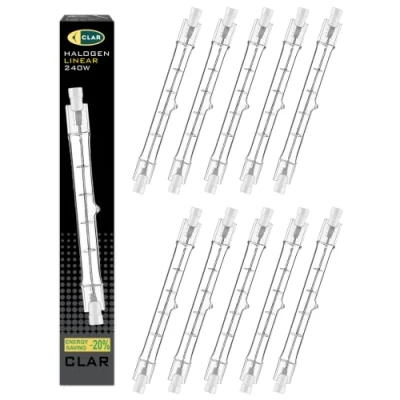 Immagine di CLAR Lampadina Alogena 240W 118mm, Per Lampada Di Sale, R7S, Alogena, (Pack 10)