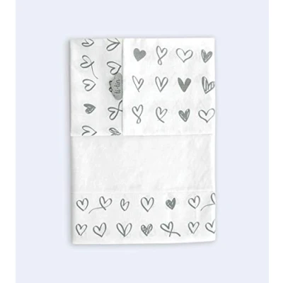 Immagine di Ti TIN Set Per Culla con Lenzuolo Angoli, Lenzuolo, Federa, 100% Cotone di 2 Lenzuola e 1 Federa 60x120 cm