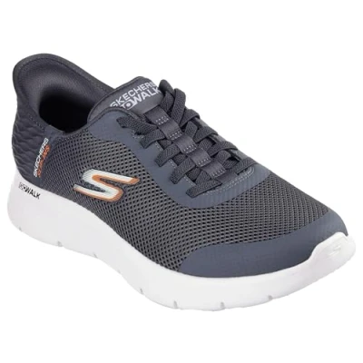 Immagine di Skechers Free Slip ins Go Walk Flex Hands Up, Scarpe da Ginnastica Uomo, Grigio, 45.5 EU Larga