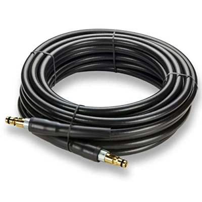 Immagine di Tubo di Ricambio Idropulitrice Compatibile con Karcher K2 K3 K4 K5 K6 K7 Prolunga Quick Connect Raccordi in Ottone 10m KNOFER