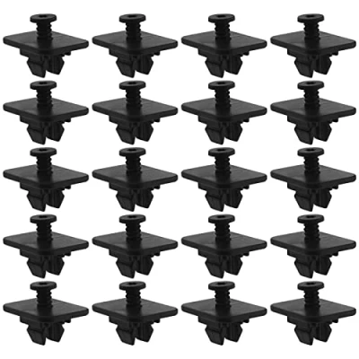 Immagine di ECSiNG 20 Clip Di Fissaggio Per Paraurti Posteriore E Rivestimento Auto Compatibile Con Golf Passat WHT005263 Fermo In Plastica Autoveicoli Nero