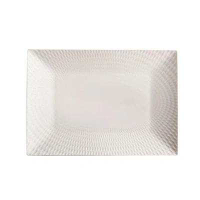 Immagine di Maxwell &amp; Williams DV0175 Piatto rettangolare 25 x 18 cm, bianco con struttura, serie Diamonds Round in confezione regalo