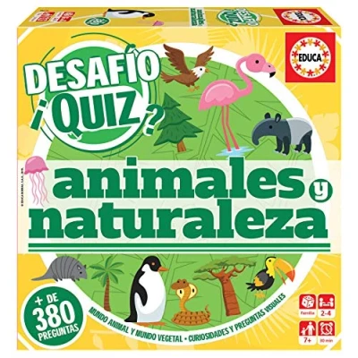Immagine di Educa Desafio Quiz Animales y Naturaleza Animali Juego de Mesa, Multicolore, 18219