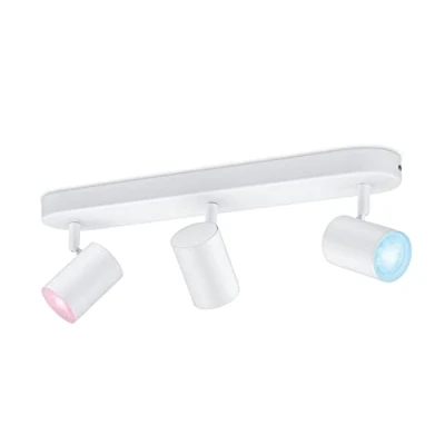 Immagine di WiZ Faretto Smart Imageo WiFi, Luce Bianca da Calda a Fredda Dimmerabile, 3x5W, 3 Punti Luce, Bianco, Tecnologia SpaceSense, Controllo Vocale (Alexa, Apple HomeKit, Google Home)