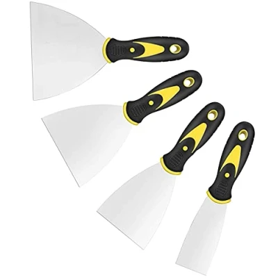 Immagine di KZXXZH Raschietti per carta da parati, set di spatole larghe 1,5&#039;&#039;, 3&#039;&#039;, 4&#039;&#039;, 5&#039;&#039;, coltelli in metallo Spackle strumenti dipingere (confezione 4)