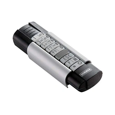 Immagine di SOMMER Trasmettitore portatile Telecody+ 868,95 MHz 12 comandi per Apricancelli, S10212 00001, nero/argento