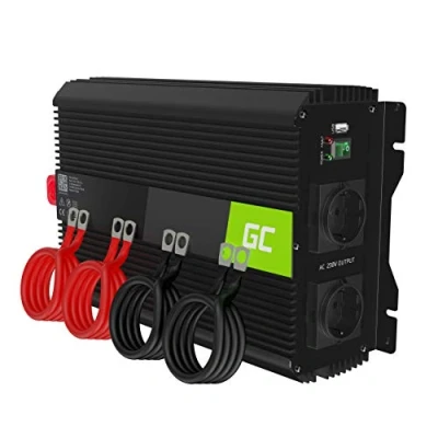 Immagine di Green Cell PRO 2000W/4000W 12V 220V/230V Onda modificata Inverter Invertitore di Tensione Fotovoltaico DC AC per Camper Auto Convertitore Potenza, Trasformatore sinusoidale USB