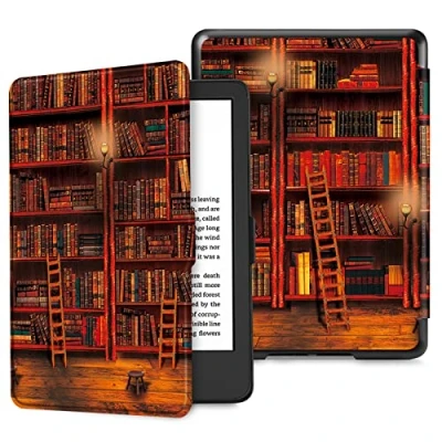 Immagine di FINTIE Custodia per 6&quot; Kindle 11ª Generazione (Modello 2024/2022), Sottile Leggero Protettiva Cover con Funzione Auto Sveglia/Sonno, Library