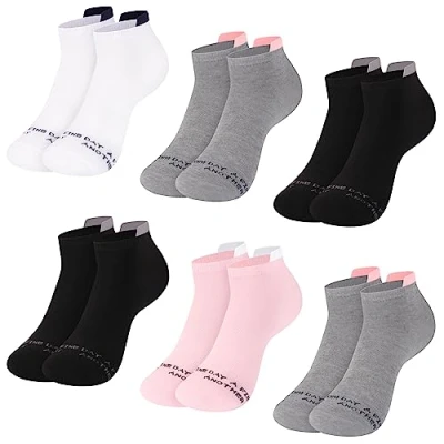Immagine di L&amp;K II 12 Paires de Chaussettes baskets Femme Multicolores avec différents Motifs 2144 39 42