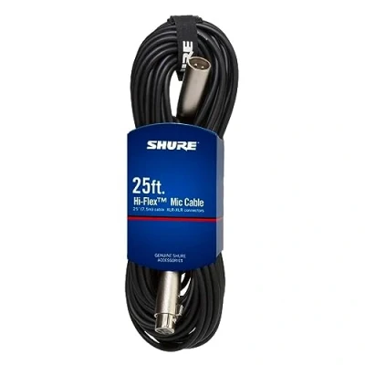 Immagine di Shure C25J Cavo Hi Flex Con Connettori Xlr Cromati