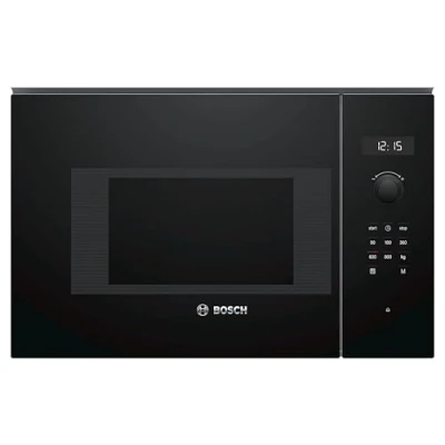 Immagine di Bosch BFL524MB0, Serie 6, Microonde da incasso, 7 Programmi automatici cottura, Display digitale a LED, Cleaning Assistance, Nero