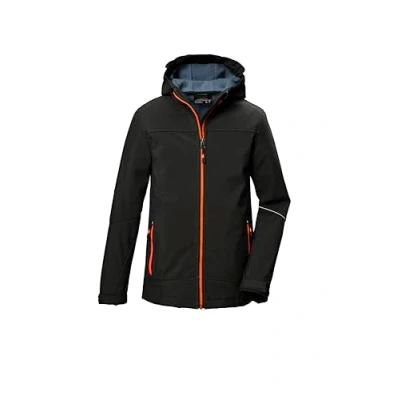 Immagine di killtec Bambini e ragazzi Giacca softshell/giacca da esterno con cappuccio KOW 366 BYS SFTSHLL JCKT, schwarz, 140, 42161 000