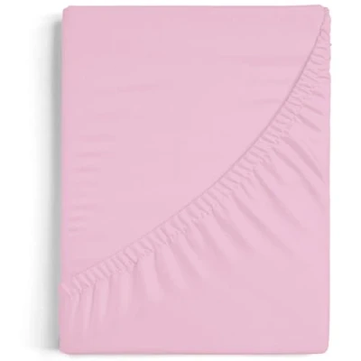 Immagine di Burrito Blanco lenzuolo con angoli A8 in cotone 100% lenzuola 135 x 190/200 cm colore rosa