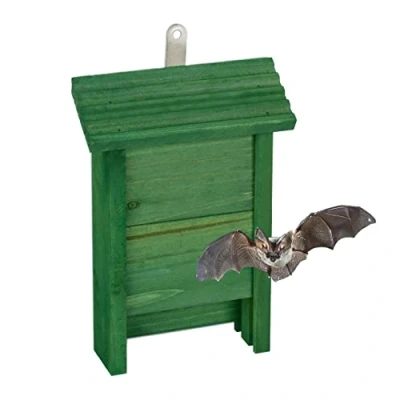 Immagine di Relaxdays Rifugio per Pipistrelli, Nido Casetta Pipistrellini, Bat Box, HLP: 29x18x6 cm, da Giardino, Legno, Verde