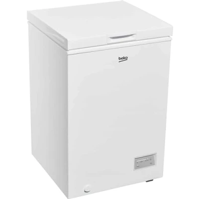 Immagine di BEKO CF100EWN Congelatore Orizzontale, Classe E, Statico, Volume Totale Netto: 98lt, Controllo elettronico, Colore Bianco, Dimensioni HxLxP: 84,5 x 54,5