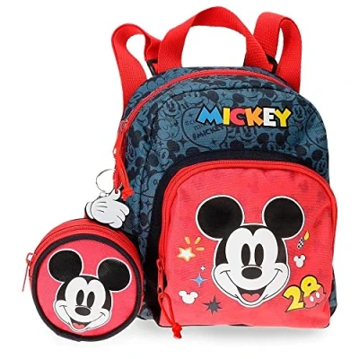 Immagine di Disney Mickey Get Moving Zaino asilo Multicolore 19 x 23 8 cm Poliestere 3,5 L, multicolore,