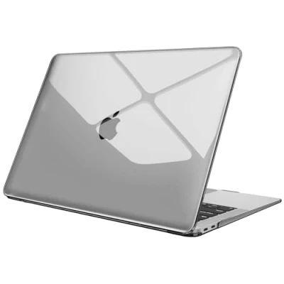Immagine di FINTIE Custodia Compatibile con MacBook Air 13 2020/2019/2018 (A2337 M1 / A2179 A1932) Cover Rigid Protettivo Guscio Rigido Case, Cristallo Grigio
