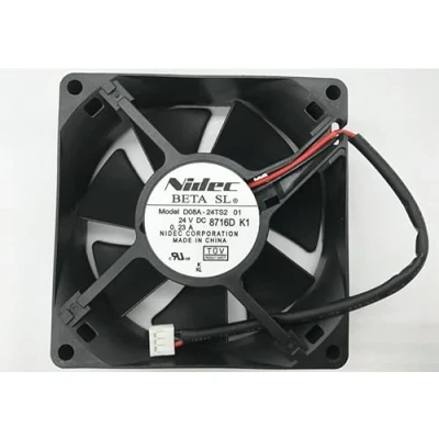 Immagine di D08A 24TS2 01 80x80x25mm 24V 0.23A 2 Wire Cooling Fan