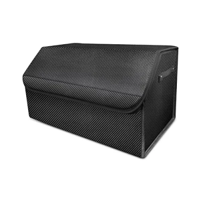 Immagine di Ergocar Organizer Bagagliaio Auto Pieghevole, per Baule con Coperchio, Multi Scomparto Manico, Fondo Antiscivolo, Pratico(2 Scomparti, Medio)