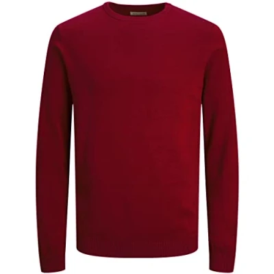 Immagine di JACK &amp; JONES, JJEBASIC Maglione classico lavorato a maglia con scollo rotondo e polsini, XXL