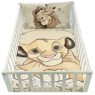 Immagine di Biancheria da letto per Neonato Il Re Leone di Disney, 2 pezzi, composta un copripiumino 100 x 135 e una federa 40x60 60 120 o 70 140 cm