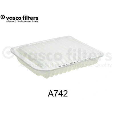 Immagine di DAVID VASCO A742 filtro aria 56 207 257 rettangolare Cartuccia MITSUBISHI: ASX SUV, OUTLANDER 3, Lancer 8 Limousine, CITROËN: C4 Aircross