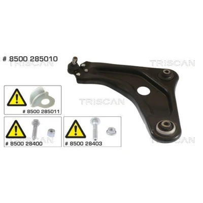 Immagine di TRISCAN 8500 285010 Braccio oscillante, Sospensione ruota con snodo portante/di guida, cuscinetto in gomma trasversale oscillante 18, 15,5