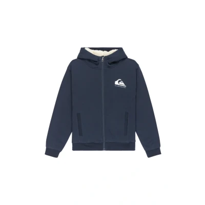 Immagine di Quiksilver Sherpa Felpa con zip, Uomo, Taglia: 128, Dark navy