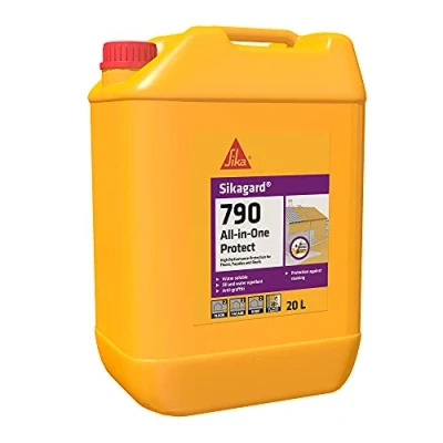 Immagine di Sika Sikagard 790 All in One Protect, Trasparente Protettivo invisibile per superfici porose Facciate, pavimenti e tetti 20L