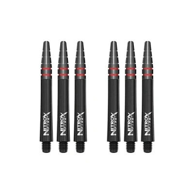 Immagine di RED DRAGON Nitro Xfire Astine per freccette medie, 2 set confezione (6 steli in totale)