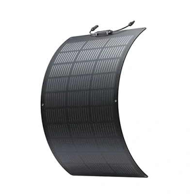 Immagine di Pannello solare flessibile EcoFlow da 100 W con impermeabilità IP68 e moduli solari ad alta efficienza per tetti, camper altro ancora