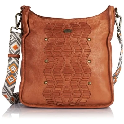 Immagine di baradello, Borsa a tracolla in pelle Donna, cammello