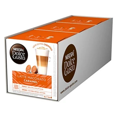 Immagine di Nescafé Dolce Gusto Latte Macchiato Caramel, 3 Confezioni, x 16 Capsule (24 Tazze)