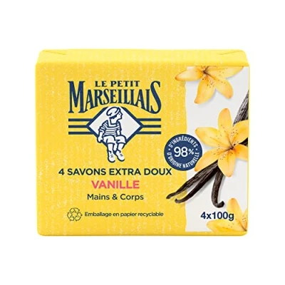 Immagine di Le Petit Marseillais Sapone Extra Soft Vaniglia Set di 4 x 100 g