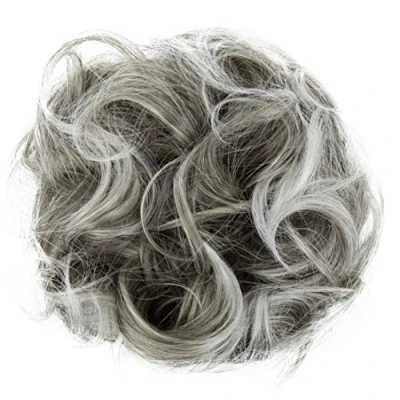Immagine di CAISHA Elastico Per Capelli XXL Ispessimento Dei Voluminoso Resistente Al Calore Grigio Mix G19E