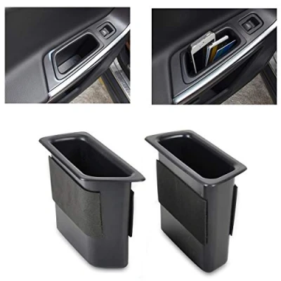 Immagine di GOFORJUMP Nero 2 X Porta Posteriore Contenitore Bracciolo Storage Box Per V/OLVO XC60 2008 2009 2010 2011 2012 2013 2014 2015