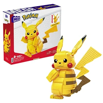 Immagine di MEGA Pokémon Pikachu Gigante da 30,5 cm, costruire, oltre 600 pezzi, Giocattolo per Bambini 6+ Anni, FVK81