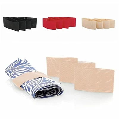 Immagine di Antevia Set di 4 tovaglioli rotondi design e tendenza, oltre 10 modelli, colore: Beige (Beige)
