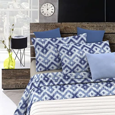 Immagine di Italian Bed Linen Fantasy Completo Letto, Microfibra, Rombi, 3 pezzi Una piazza e mezza