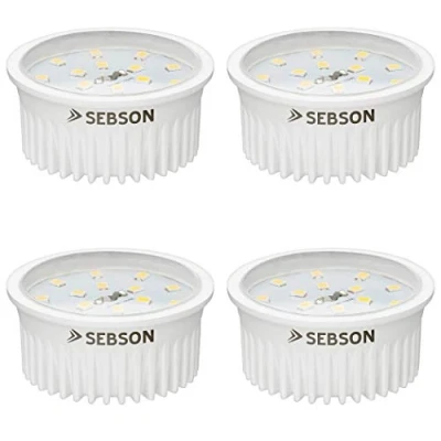 Immagine di SEBSON Modulo LED 5W Extra Piatto ø50x26mm 400lm Bianca Calda 3000K Non Dimmerabile Sostituisce Lampada GU10 MR16 Lampadina per Faretti da Incasso 230V Set 4