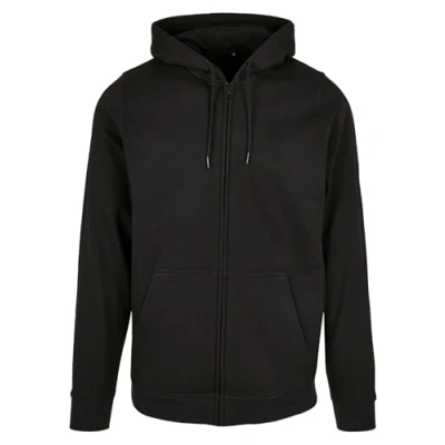 Immagine di Build Your Brand Felpa con Cappuccio Basic Zip, Nero, XXXXL Uomo