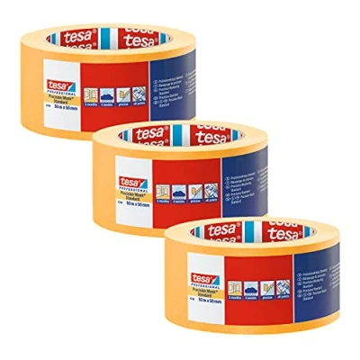 Immagine di tesa PRECISION 04334 00004 00 Nastro crespato Präzisionskrepp® Giallo (L x L) 50 m mm 1 pz.