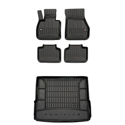Immagine di FROGUM ProLine 3D Esclusivi Tappetini auto in gomma e vasca baule bagagliaio su misura per BMW X1 F48 2015 2022 I bordi più alti