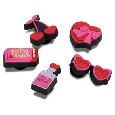 Immagine di Crocs Shoe Charm 5 Pack Personalize with Jibbitz for, Ciondolo per Scarpe Unisex, Lovers, Taglia Unica