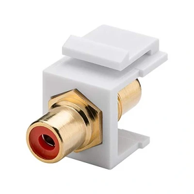Immagine di Goobay 79669 Modulo Keystone Cinch/RCA, Rosso