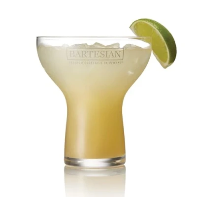 Immagine di Bartesian Bicchiere Margarita Senza Stelo Bicchieri per Cocktail &amp; Mocktail, da Bar Margarita, Cosmopolitan, Lemon Drop, Piña Colada o Ghiacciati, 444 ml, Set 2