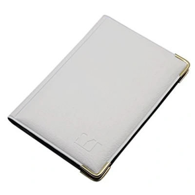 Immagine di Porta carte di credito con 12 scomparti MJ Design Germany Made in UE diversi colori e designs (Design 3 / Bianco)